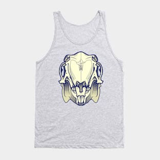 halftone rabbit skull Tank Top